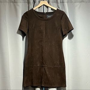 Chocolate Faux Suede Dress